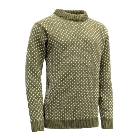 Devold Men's Nordsjø Sweater Crew Neck XL , Olive