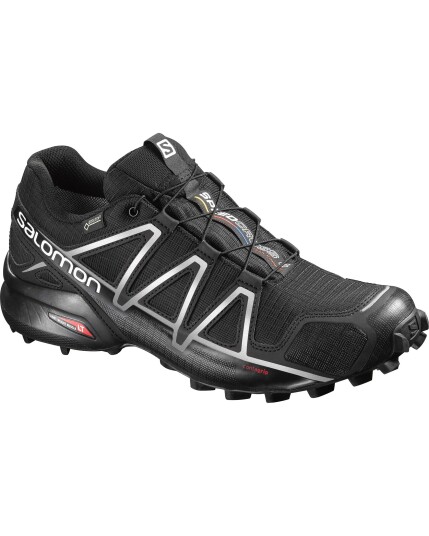 Salomon Speedcross 4 GTX Black/Black/Silver Metallic-X (Storlek 9.5 UK)