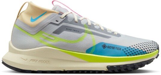 Nike React Pegasus Trail 4 Gore-Tex Herre Wolf Grey/Stadium Green/Baltic Blue/Volt 42.5