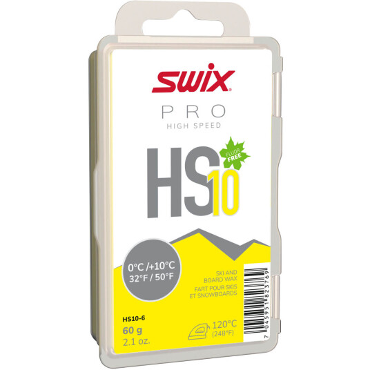 Swix Hs10 Yellow, 0°c/+10°c, 60g