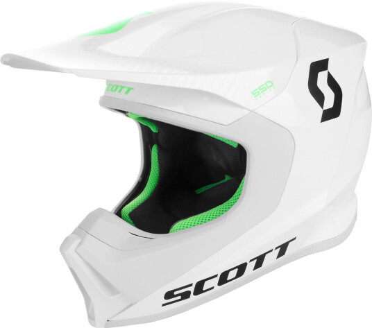 Scott 550 Hatch ECE Motocross hjelm 2XL Hvit