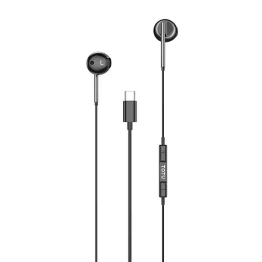 In-Ear Headset med fjernkontroll og USB-C-kontakt - Sort