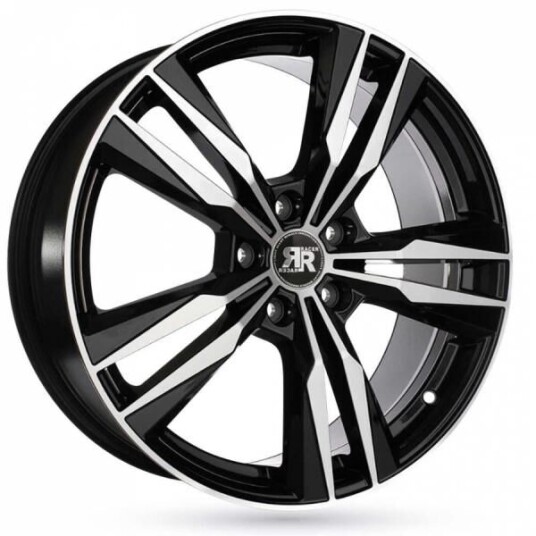 Racer Volt Shiny Black Machined Face 7.5x18 5x112 ET48 B57.1