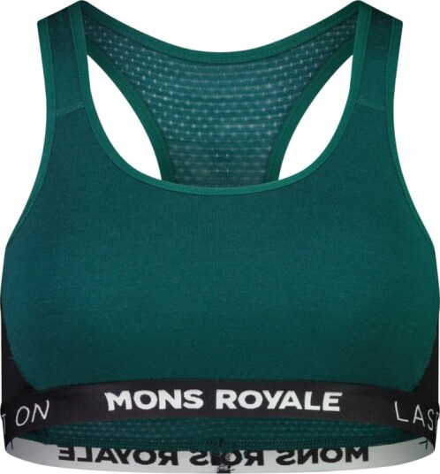 Mons Royale Women's Sierra Sports Bra M, Evergreen