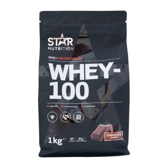 Star Nutrition Whey 100, myseproteinisolat 1000g CHOKLAD