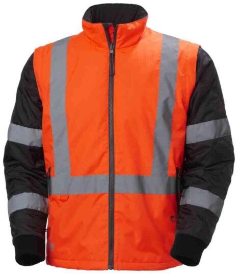 HH Addvis Mellomjakke, HiVis kl.2 Mann, Str. XS, Oransje/Sort