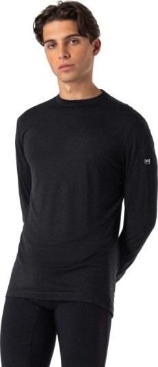 super.natural Men's Tundra175 Long Sleeve XXL, Jet Black