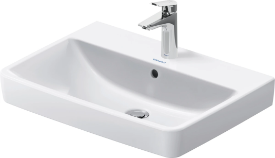 Duravit No.1 Vegghengt Servant 650x460 mm, 1 bl.hull, m/o.l, Hvit