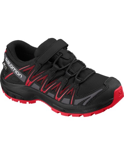 Salomon XA Pro 3D CSWP JR Black/Black/High Risk (Storlek 38)