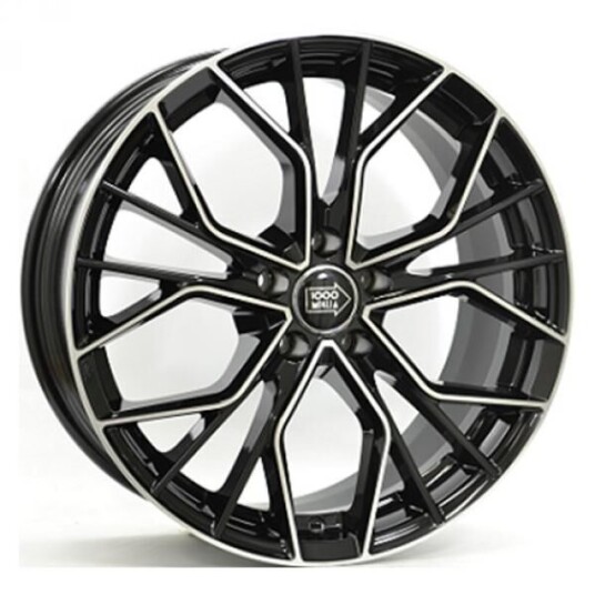 Mille Miglia 1020 Gloss Black  Polished 8x18 5x112 ET32 B66.5