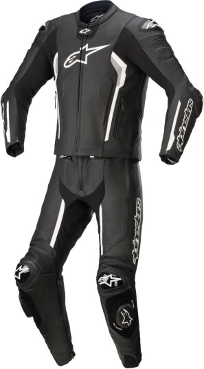 Alpinestars Missile V2 todelt motorsykkel skinn dress 56 Svart Hvit