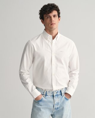 Pinpoint Oxfordskjorte i regular fit WHITE XL