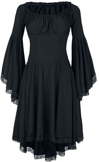 Ocultica - Goth Middellang kjole - Jersey Dress - XS til 3XL - Damer - svart