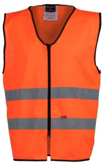 BS Dokka Refleksvest, HiVis kl.2 Unisex, Str. L, HiVis Oransje