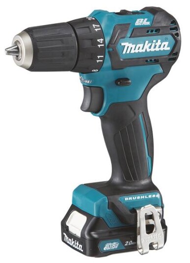 Makita 12v bor-/skrutrekker i koffert med 2 x 12v 2ah batteri med lader df332dsaj