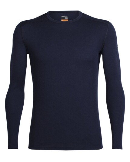 Icebreaker Oasis L/S Crew M Midnight Navy (Storlek M)