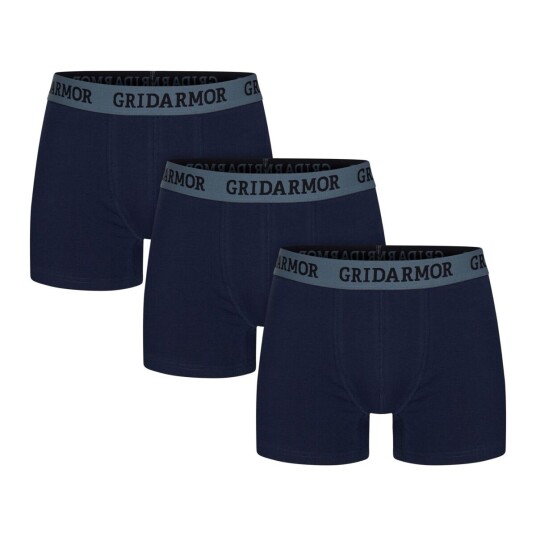 Gridarmor Steine 3p Cotton Boxers 2 . 0 Men Navy Blazer L