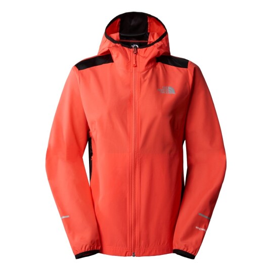 The North Face W Run Wind Jacket rødiant Orange S