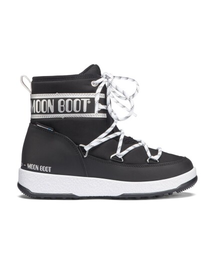 Moon Boot WE Mid WP JR Black/Silver (Storlek 34)