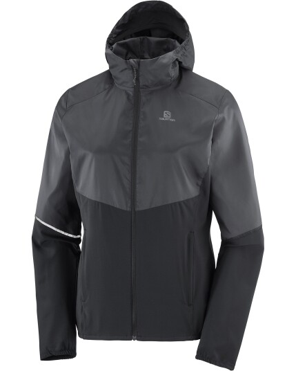 Salomon Agile FZ Hoodie W Black (Storlek XL)