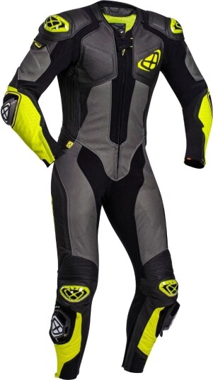 Ixon Vendetta Evo Ett stykke Motorsykkel skinn dress 3XL Svart Gul