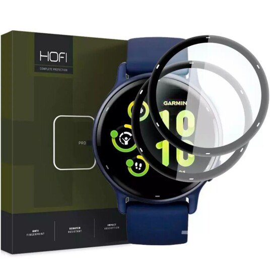 HOFI Garmin Vivoactive 5 HOFI Glass Pro+ Skjermbeskytter i Herdet Glass - Svart Kant