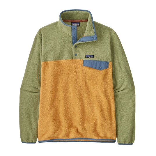 Patagonia Men's Lightweight Synchilla Snap-t Fleece Pullover Pufferfish Gold M