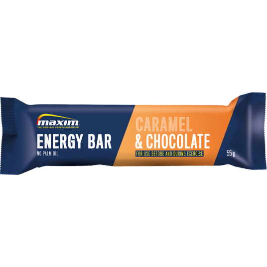 Maxim Energibar 55 g, energibar 55g Karamell