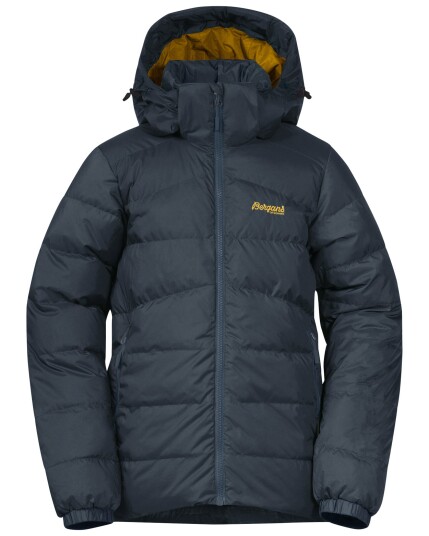 Bergans Røros Down Youth Jacket Orion Blue/Light Golden Yellow (Storlek 140)