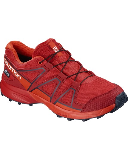 Salomon Speedcross CSWP JR High Risk Red/Cheery Tomat/Navy Blaze (Storlek 32)