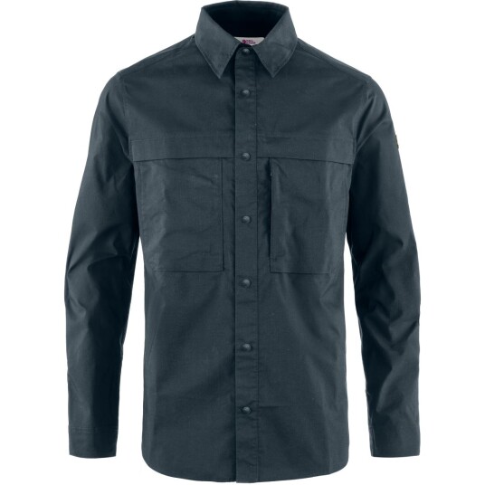 Fjellreven  Abisko Trail Shirt Ls M Herre, 555 Dark Navy, M