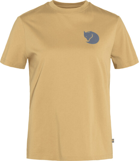 Fj�llr�ven Women's Fox Boxy Logo Tee Beige L Woman