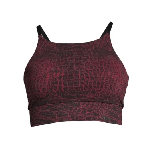 Casall Women's Hot Yoga Sports Bra L, Red Alligator