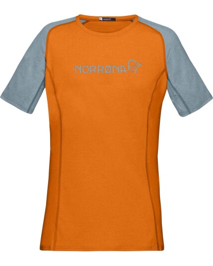 Norrøna Fjørå Equaliser Lightweight T-Shirt W Orange Popsicle/Tourmaline (Storlek L)