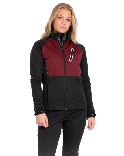 Fischer Åsarna 2 Softshell Jacket W Burgundy (Storlek S)