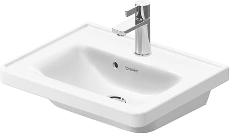 Duravit D-Neo Møbelservant 500x400 mm, 1 bl.hull, m/o.l, Hvit