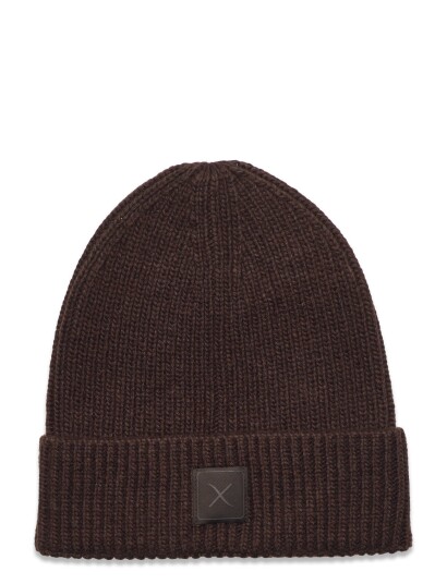 Clean Cut Copenhagen Cc Noah Beanie Brown Clean Cut Copenhagen DARK BROWN ONE SIZE