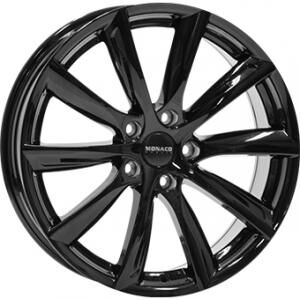 Monaco GP6T Gloss Black 10.5x21 5x114.3 ET48 B64.1