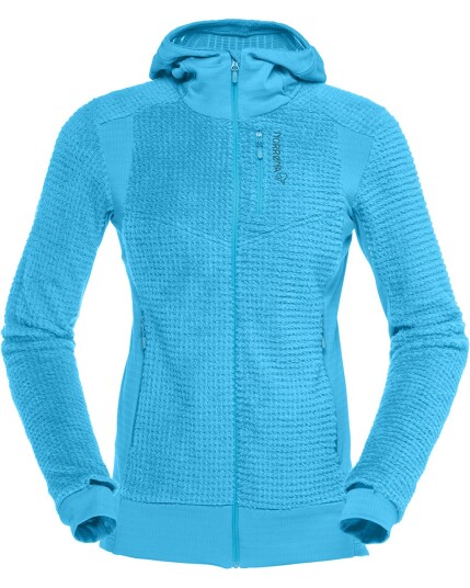 Norrøna Lofoten Alpha Raw Zip Hoodie W Caribbean Blue (Storlek XS)