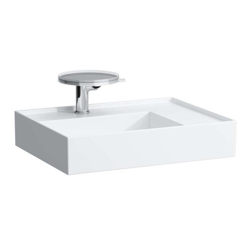 Kartell Laufen servant, 60x46 cm, venstre, hvit