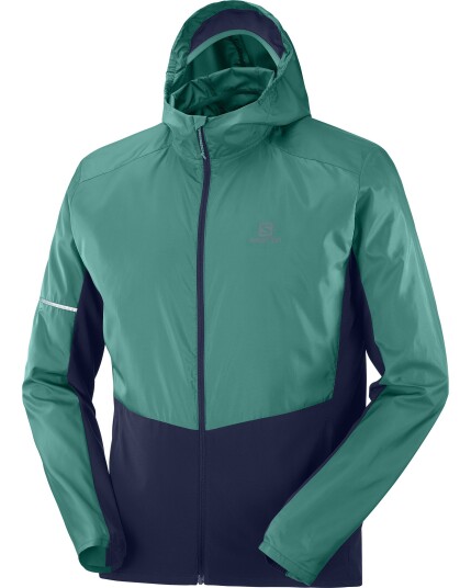 Salomon Agile FZ Hoodie M Pacific/Night Sky (Storlek S)