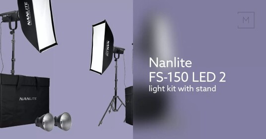 Nanlite FS-150 LED 2 light kit with stand