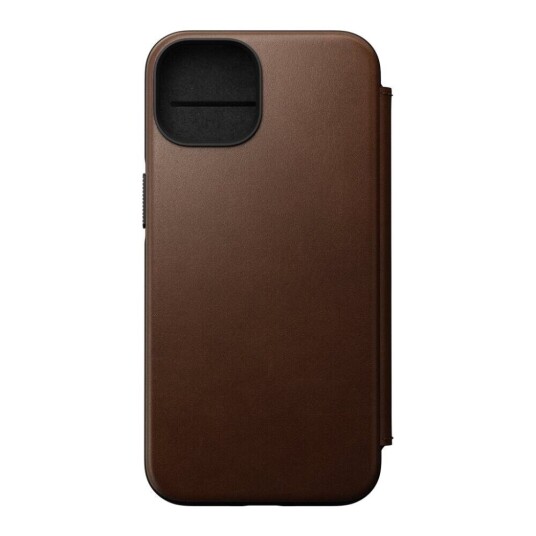 Nomad Iphone 14 Etui Modern Leather Folio Brun