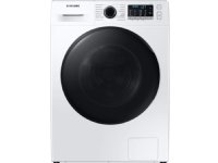 Samsung WD80TA046BE, Frontmatet, Frittstående, Hvit, Venstre, Knapper, Rotasjon, LED