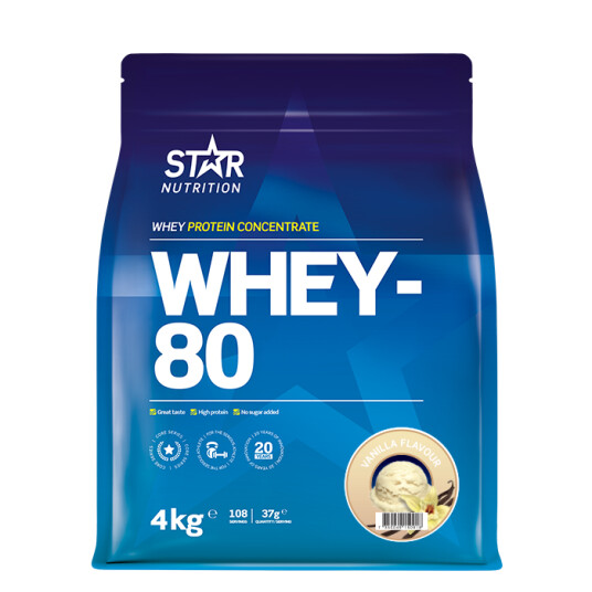 Whey-80 Myseprotein 4 kg