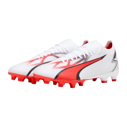 Puma ULTRA Match FG/AG / Q3 23, fotballsko gress og kunstgress, unisex 45 Puma White-Puma Blac