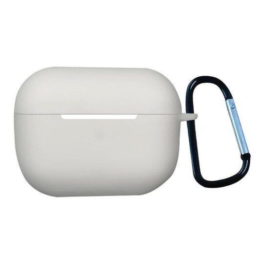 INCOVER Apple Airpods Pro 2nd Gen (2022) Silikondeksel med Karabinkrok Hvit