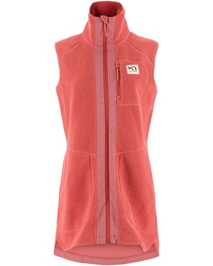 Kari Traa Sanne Pile Vest Long W Cedar (Storlek M)