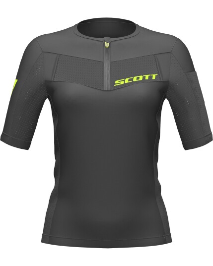 Scott RC Tech Run S/SL Shirt W Black/Yellow (Storlek XL)