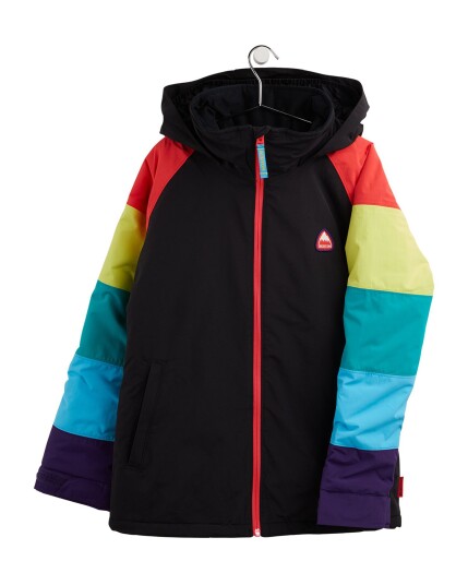 Burton Girls Hart Jacket JR True Black/Rainbow (Storlek XL)